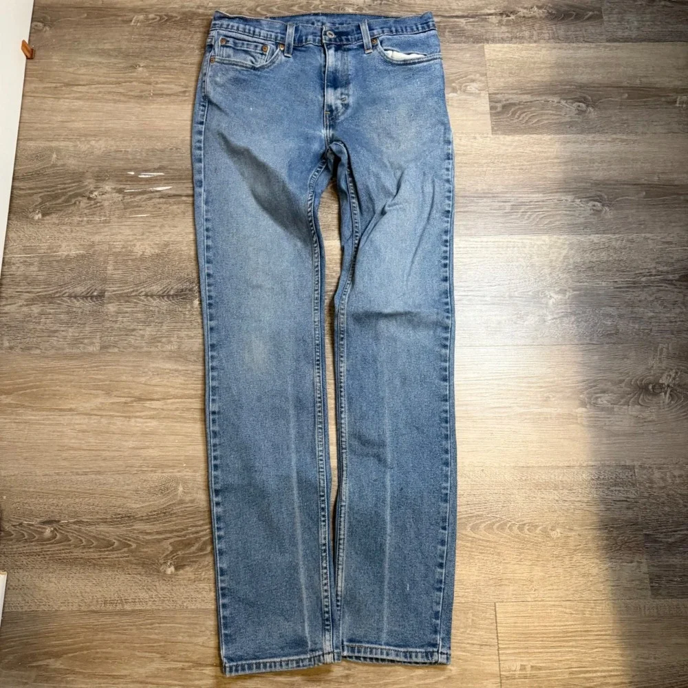 Levis 511 Slim Fit Jeans Mens 32x34 Medium Wash Blue Denim Straight Leg